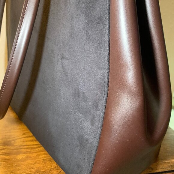Hermes Like Suede Tote Bag - Picture 5 of 16